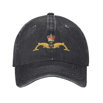 Royal Navy Submarine Service Badge Printed unisex baseball cap adjustable cap outdoor trucker hat veterans Gifts