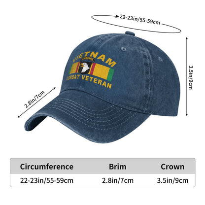 101st Airborne Vietnam Combat Printed unisex baseball cap adjustable cap outdoor sun hats trucker hat