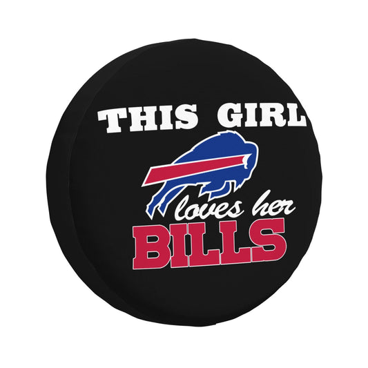 Buffalo Bills Printing wheel dust cover black background car tire cover