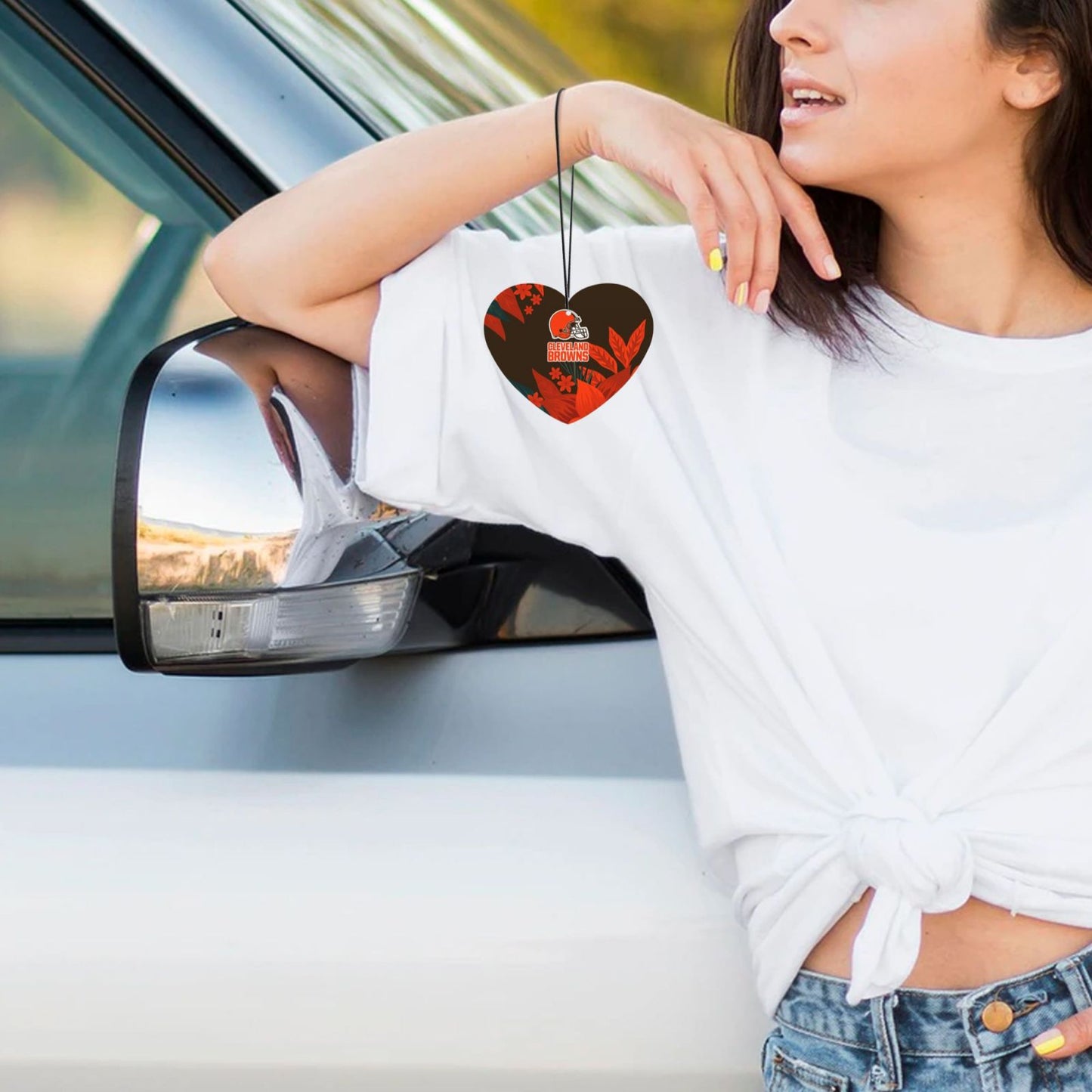 4pcs- Cleveland Browns car aromatherapy tablets Car Air Fresheners Cards Set