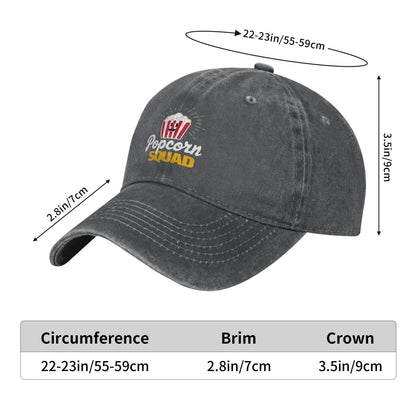 Popcorn Squad Printed unisex baseball cap outdoor hats adjustable cap trucker gift hat