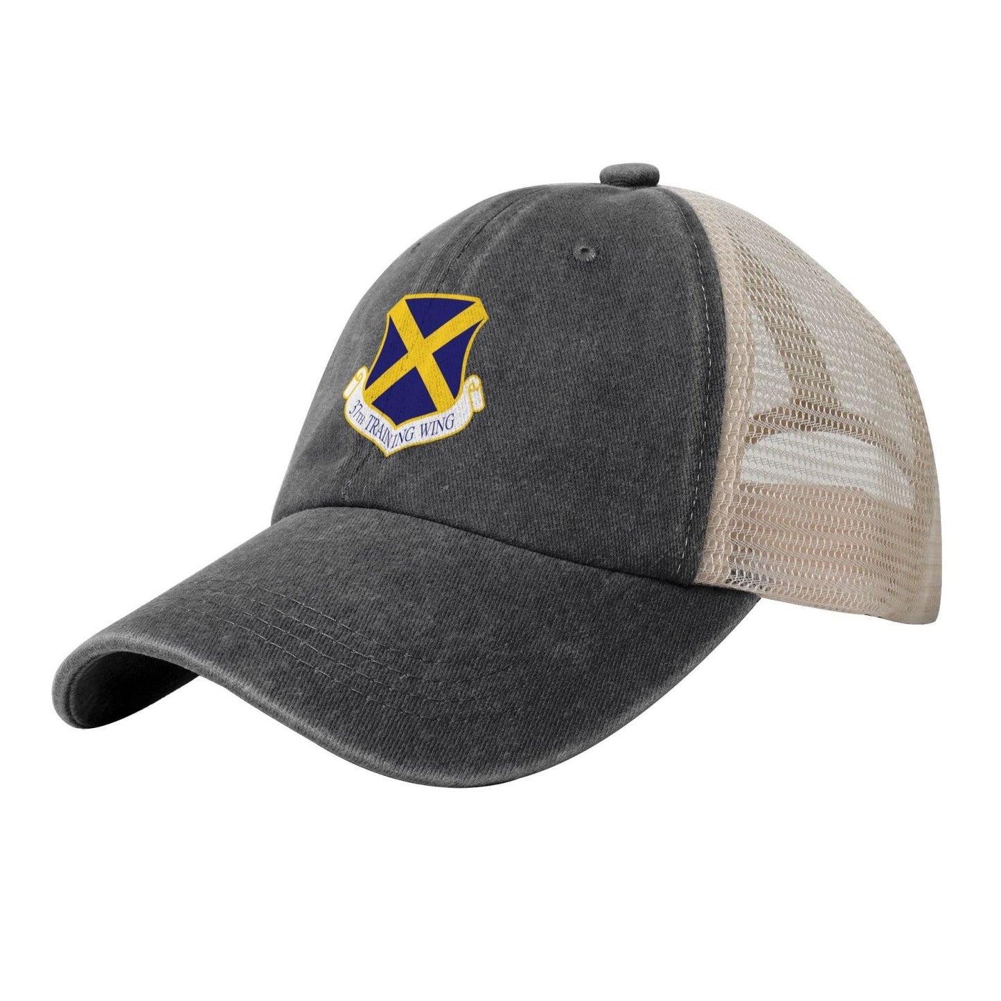 37th Training Wing Printed unisex baseball cap adjustable grid baseball cap veteran gift