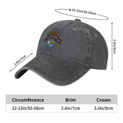 75th Ranger Printed unisex baseball cap adjustable cap outdoor sunshade trucker hat