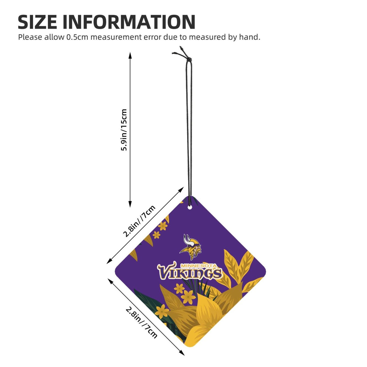 4pcs- Minnesota Vikings car aromatherapy tablets Car Air Fresheners Cards Set