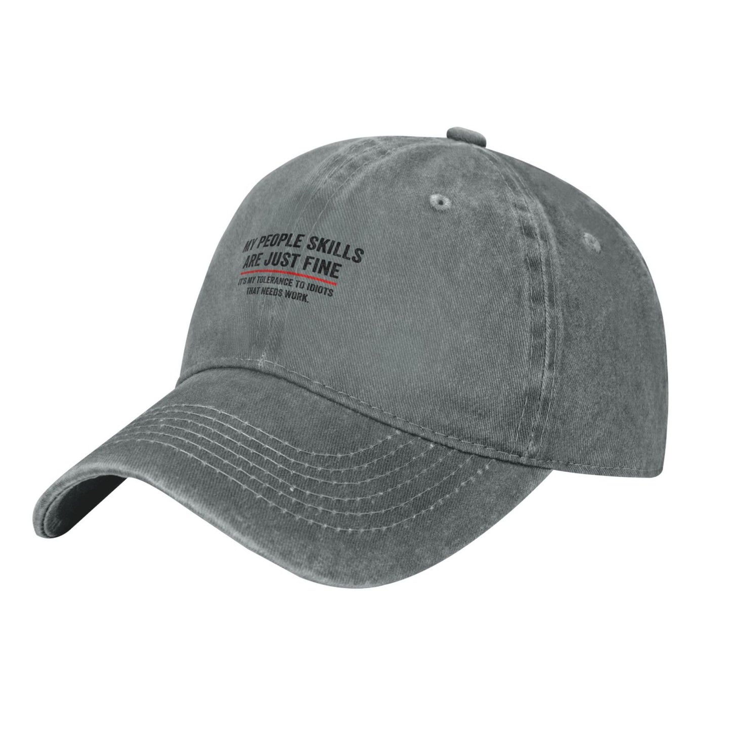 My People Skills Gift Idea Cool Graphic Adult Printing unisex baseball cap adjustable hats Outdoor leisure hat trucker cap
