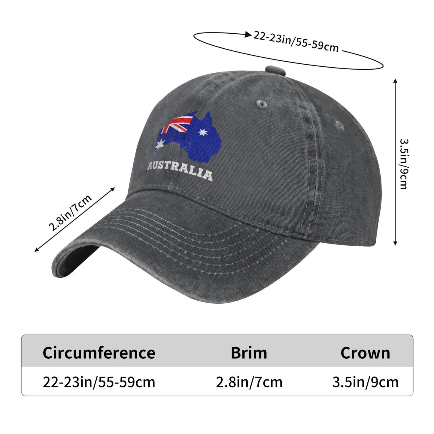 AUSTRALIA Printed unisex baseball cap adjustable cap outdoor sun hats trucker hat