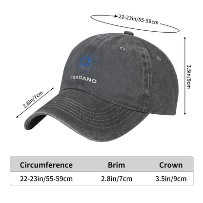 Cardano Logo Printed unisex baseball cap adjustable cap outdoor trucker hat