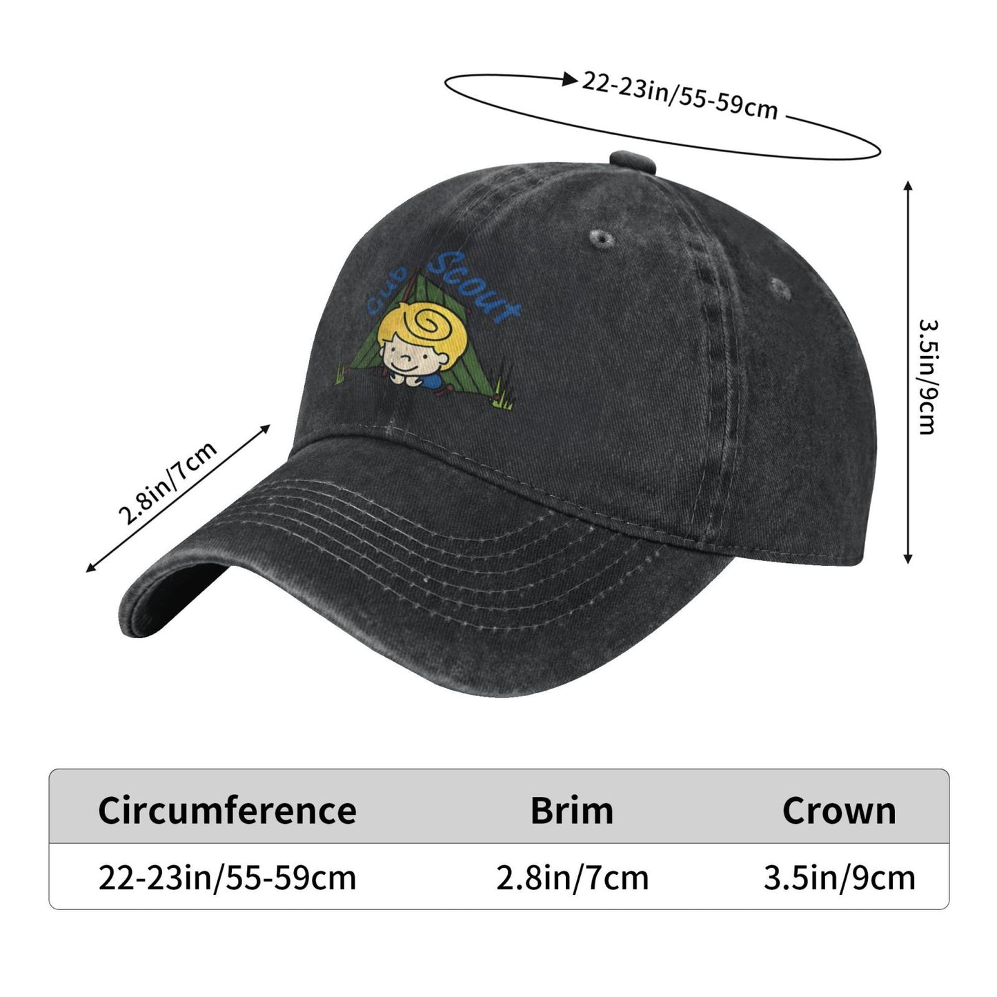 Cub Scout Printed unisex baseball cap adjustable cap outdoor sun hats trucker hat