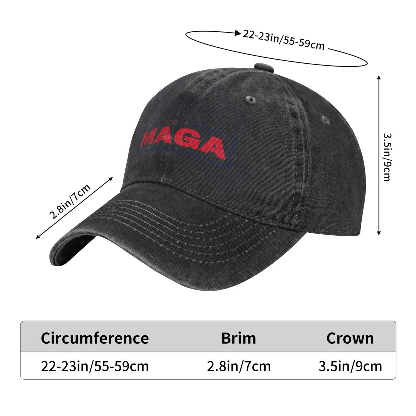 MAGA Printed unisex baseball cap adjustable cap outdoor sun hats trucker hat