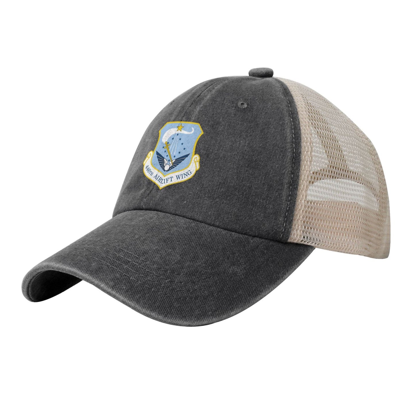 446th Airlift Wing Printed unisex baseball cap adjustable grid baseball cap veteran gift