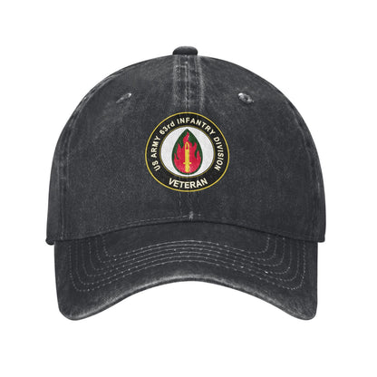 US Army 63rd Infantry Division Printed unisex baseball cap outdoor hats adjustable cap trucker gift hat