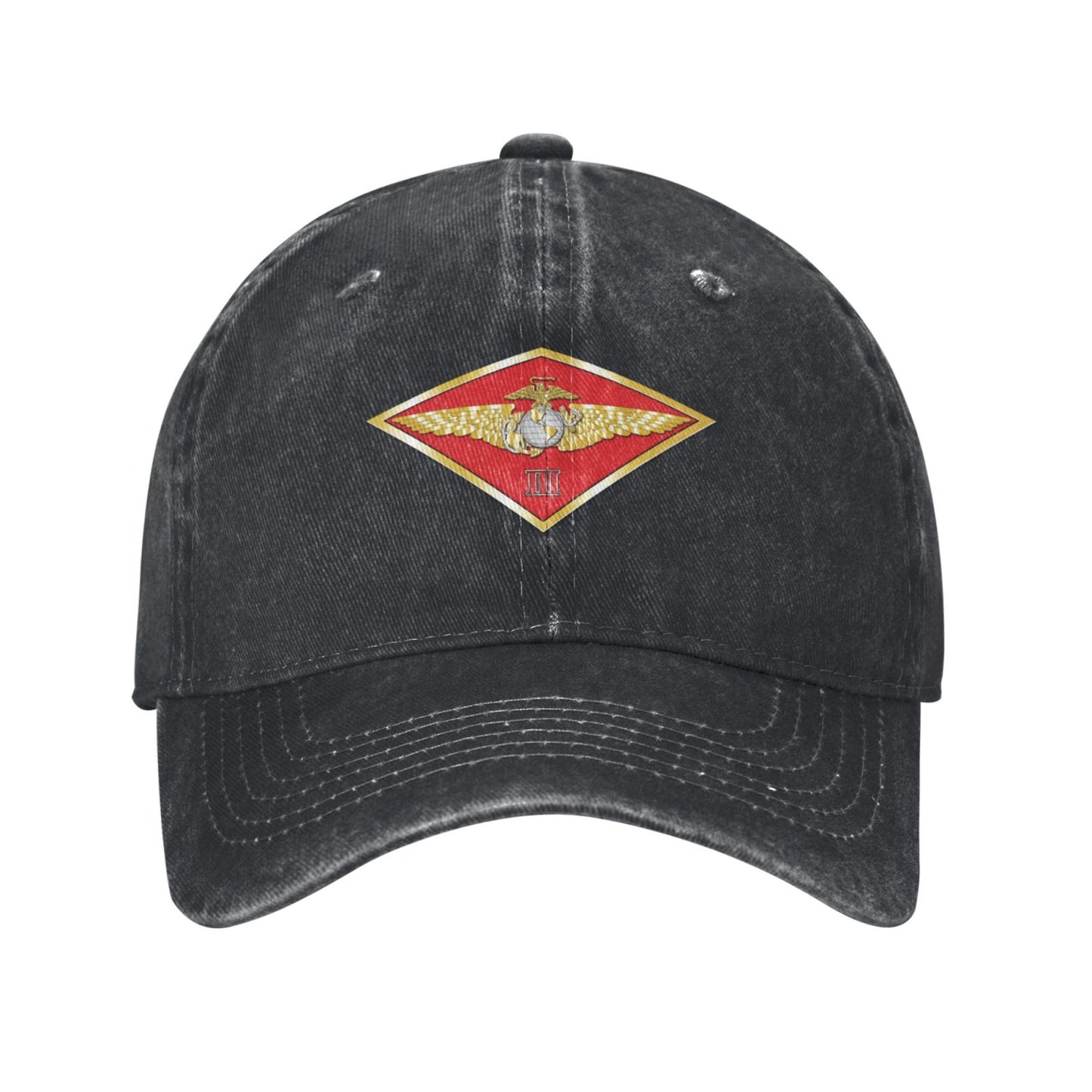 3MAW Embossed Printed unisex baseball cap adjustable cap veteran gift