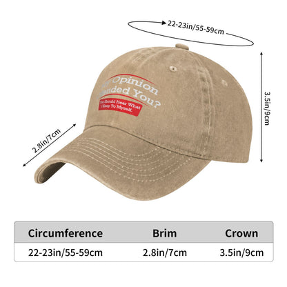 My Opinion Offended You Printed unisex baseball cap adjustable cap outdoor sun hats trucker hat