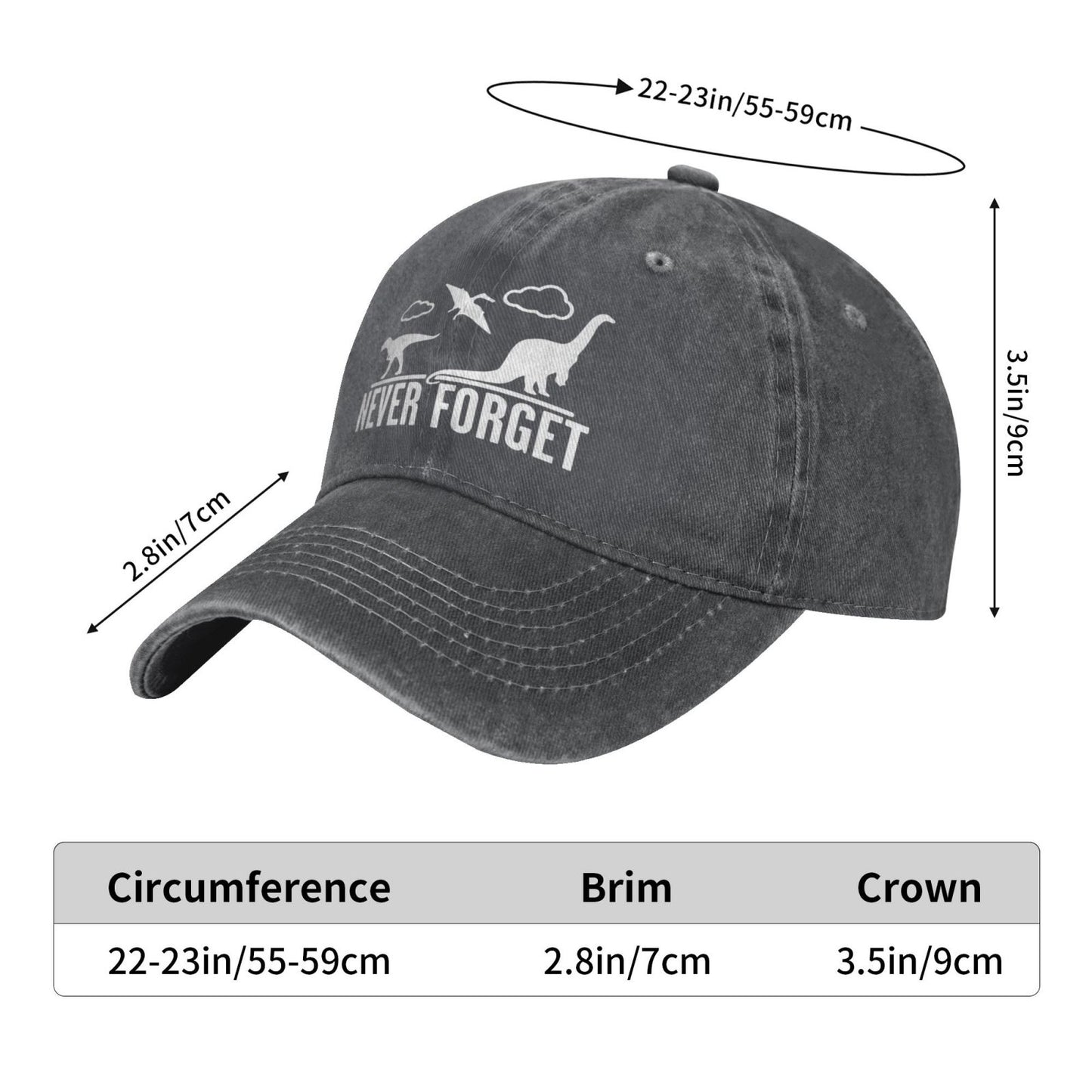 Never Forget Printed unisex baseball cap outdoor hats adjustable cap trucker gift hat