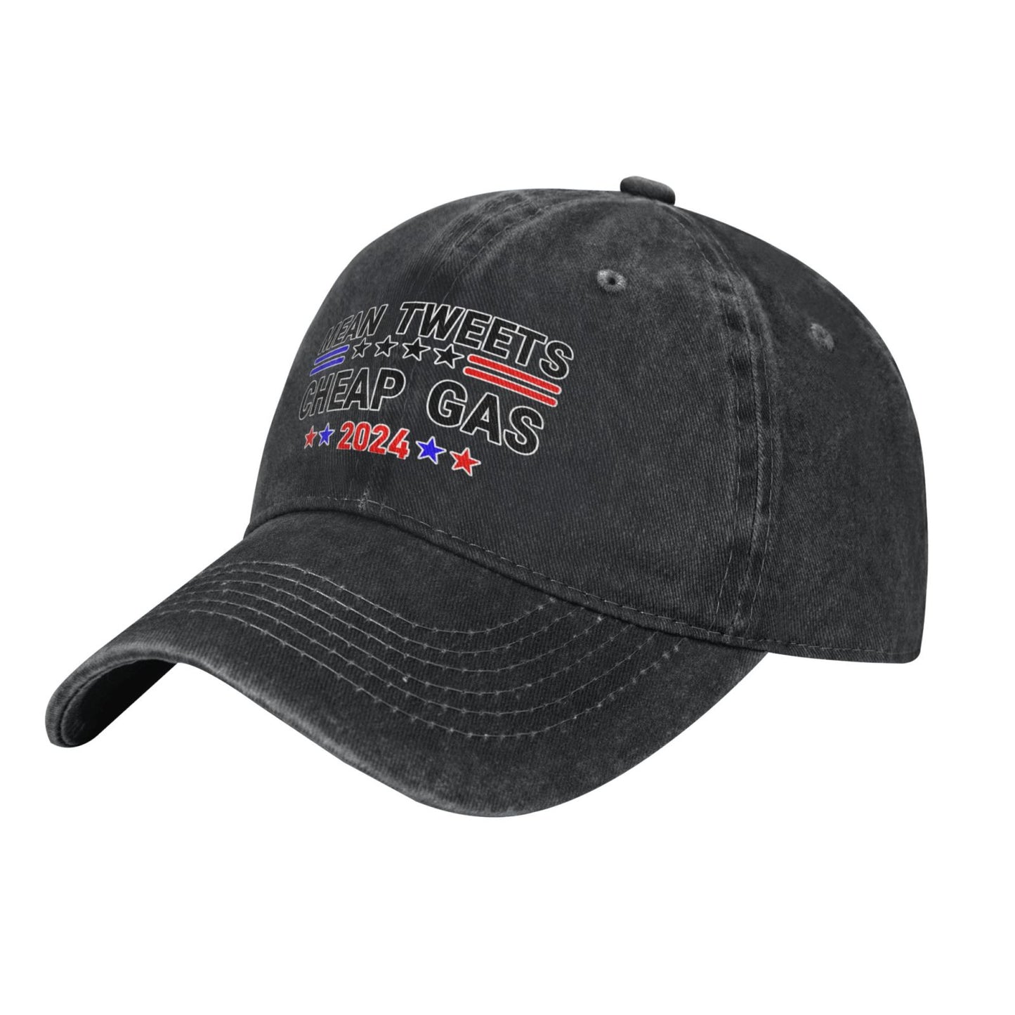 Mean Tweets Cheap Gas 2024 Printed unisex baseball cap adjustable cap outdoor sun hats trucker hat