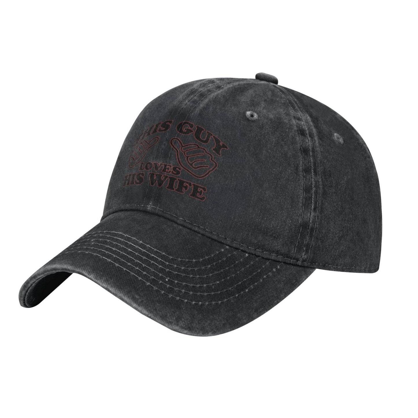 This Guy Loves His Wife Printed unisex baseball cap adjustable cap outdoor sun hats trucker hat