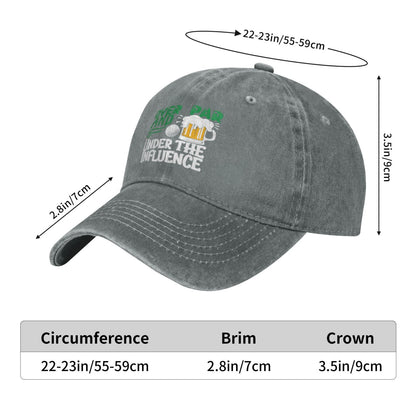 Over Par Under The Influence Golf Printed unisex baseball cap outdoor hats adjustable cap trucker gift hat