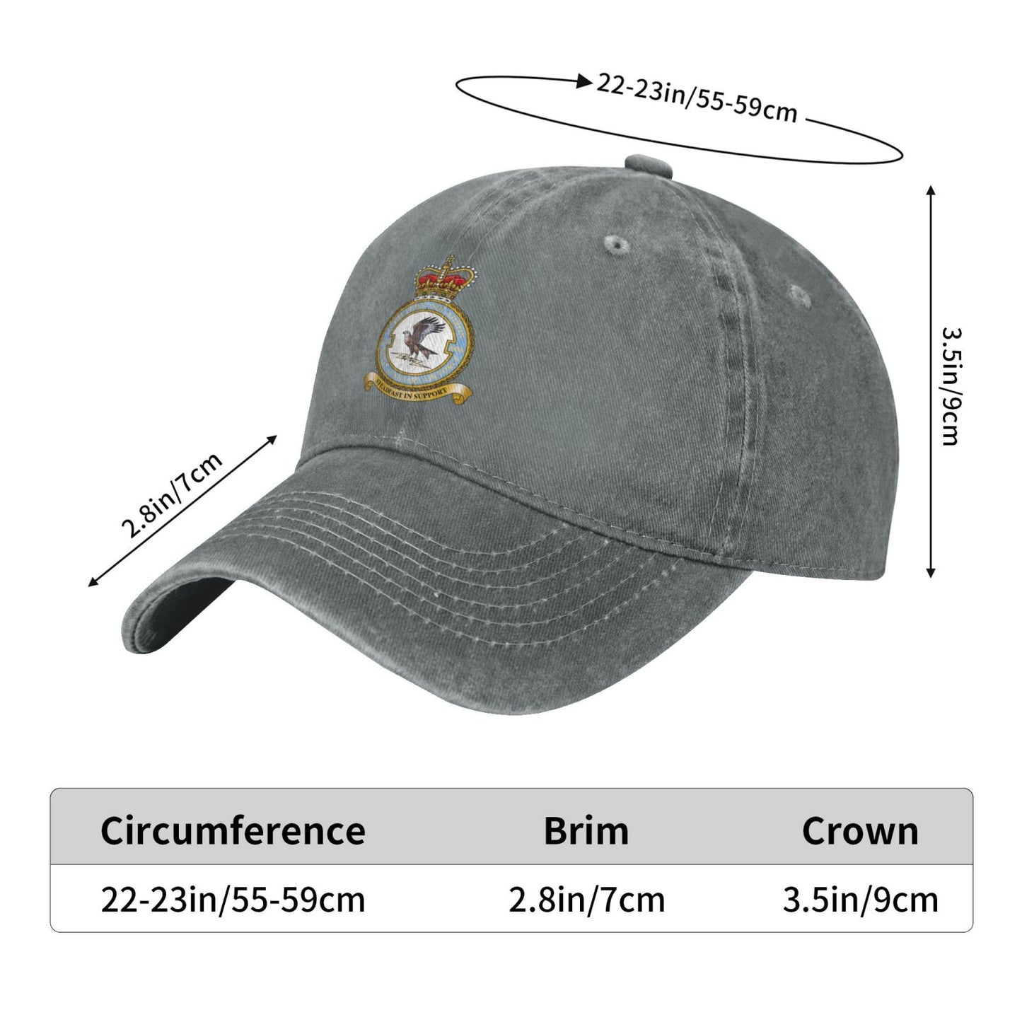 606 Squadron RAF Printed unisex baseball cap adjustable cap outdoor trucker hat veterans Gifts