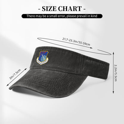 USAF-689 Combat Communications Wing Printing adjustable Empty Top Baseball Sun Cap unisex outdoor sport hat veterans gift