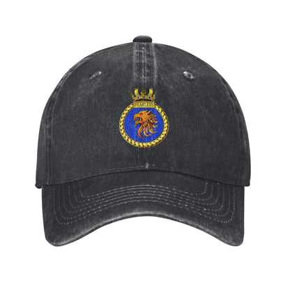Vintage HMS Fearless L10 Printed unisex baseball cap adjustable cap outdoor trucker hat veterans Gifts