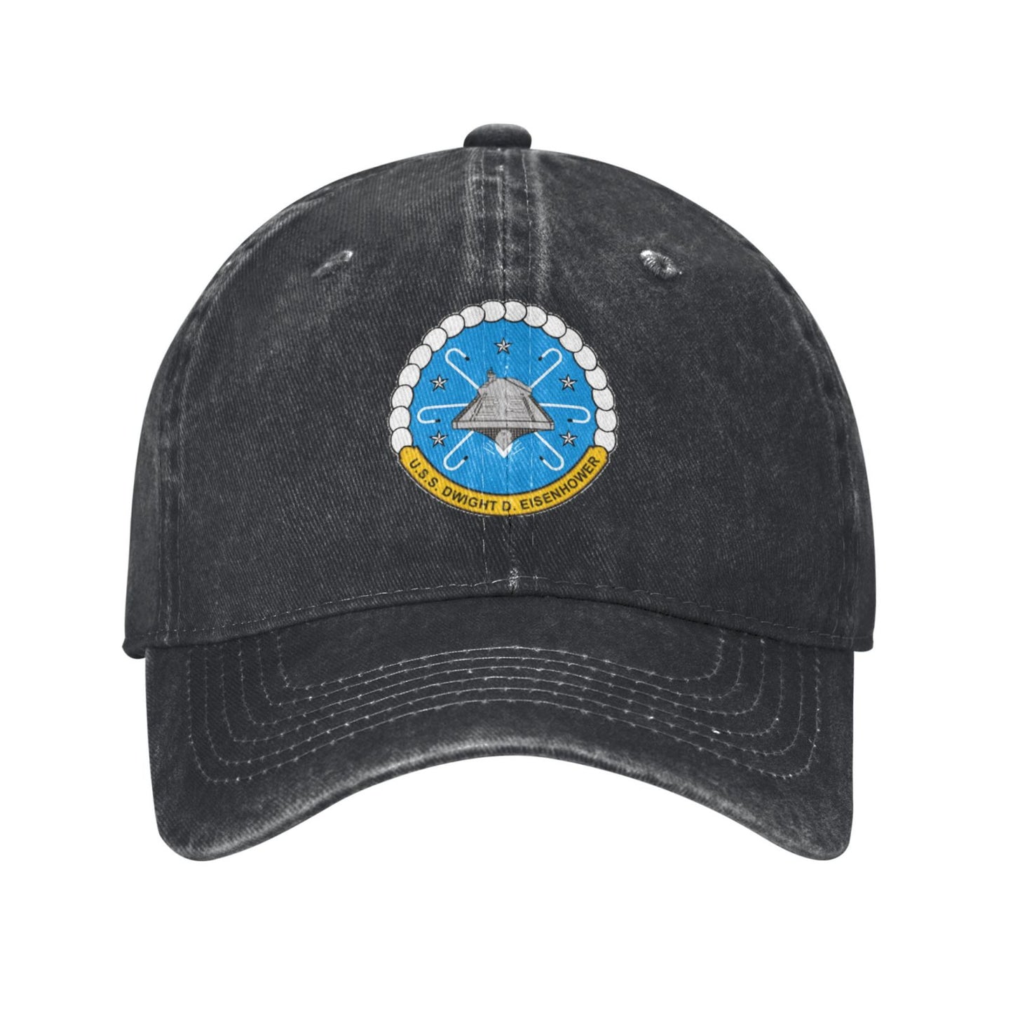 USS Dwight D. Eisenhower CVN-69 Printed unisex baseball cap adjustable cap veteran gift