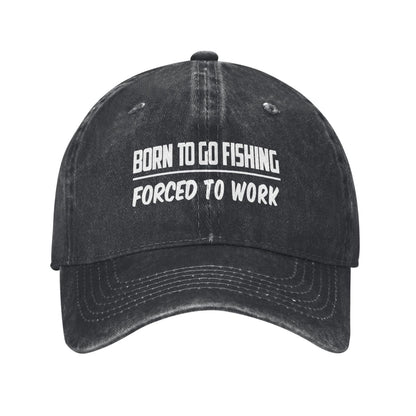 Born To Go Fishing Printed unisex baseball cap adjustable cap outdoor trucker hat veterans Gifts