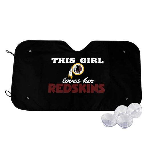 Washington Redskins Printing multi size car front windshield sunshade car windshield sunshade