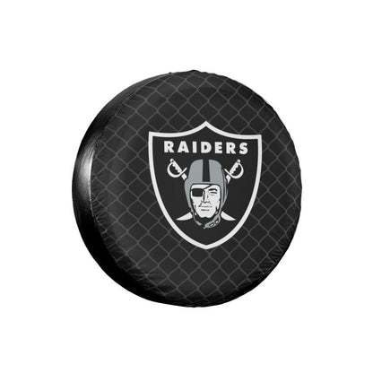 Las Vegas Raiders Grid background car tire waterproof dustproof protective cover