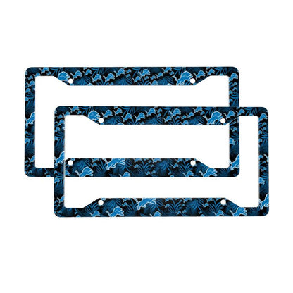 Detroit Lions Print Car license plate frame four hole license plate holder (one pair)