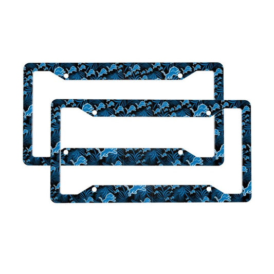 Detroit Lions Print Car license plate frame four hole license plate holder (one pair)