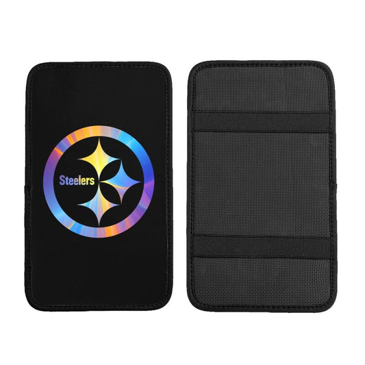 Car armrest box pad Pittsburgh Steelers 8 Printed central armrest box cushion protective pad