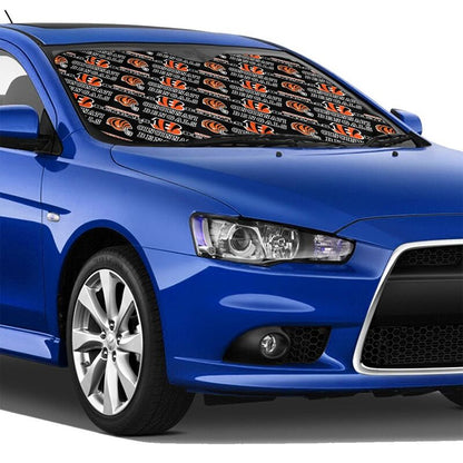 Cincinnati Bengals Printed suitable for front Car windshield sunshades Car windshield sunshades