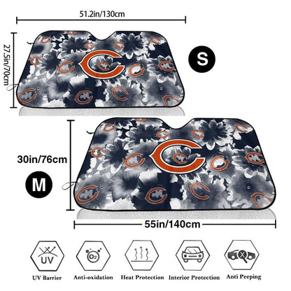 Chicago Bears Printed multi size car front windshield sunshade car windshield sunshade