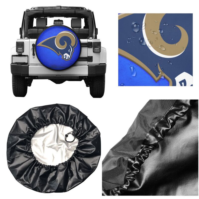 Los Angeles Rams 2 Tyre protective cover car dustproof sunscreen tyre protective cover