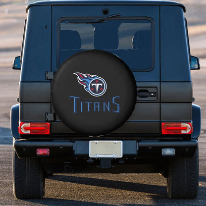 Tennessee Titans 2 Car tire protective cover waterproof and dustproof tire cover