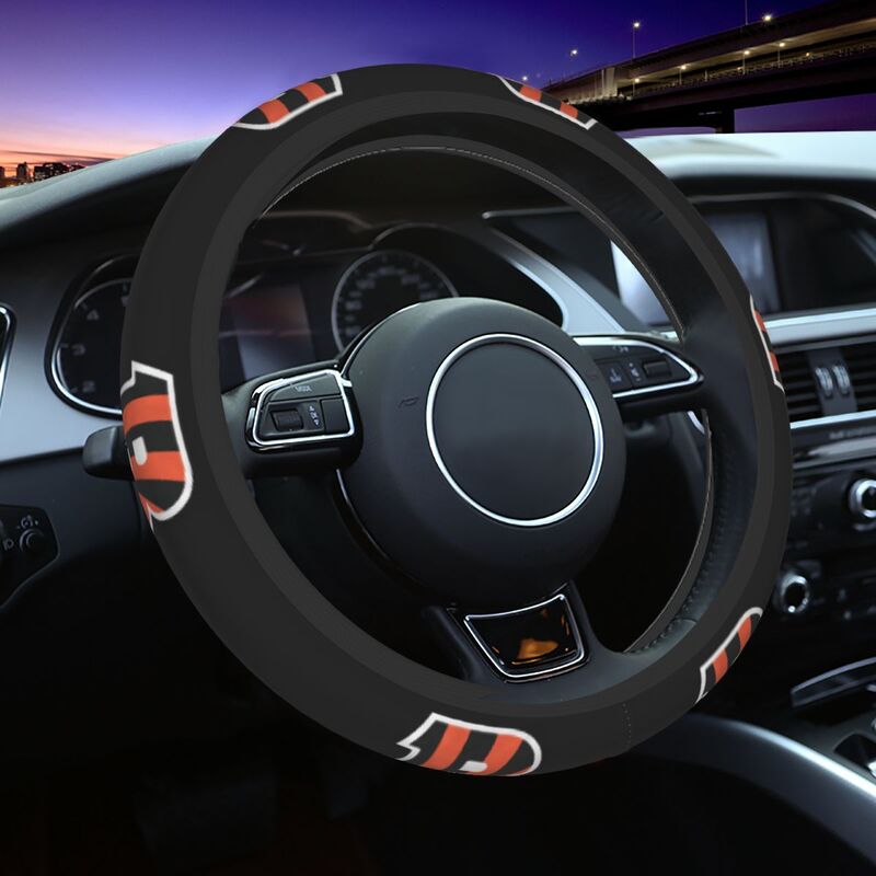Cincinnati Bengals 2 Printed breathable elastic steering wheel anti slip cover