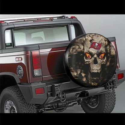 Tampa Bay Buccaneers print Skull print car tire cover tire dust cover