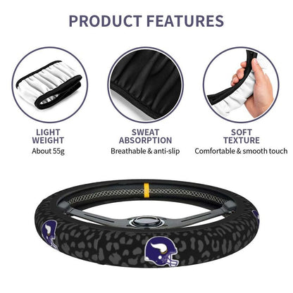 Minnesota Vikings 1 Printed elastic steering wheel cover car steering wheel protective cover