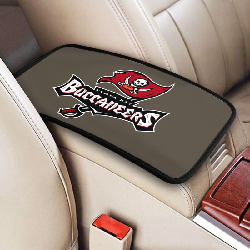 Car armrest box pad Tampa Bay Buccaneers 6 Printed center armrest box pad protective pad