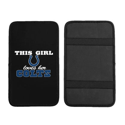Indianapolis Colts Printing car center console pad car armrest protective cover