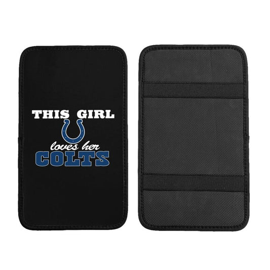 Indianapolis Colts Printing car center console pad car armrest protective cover