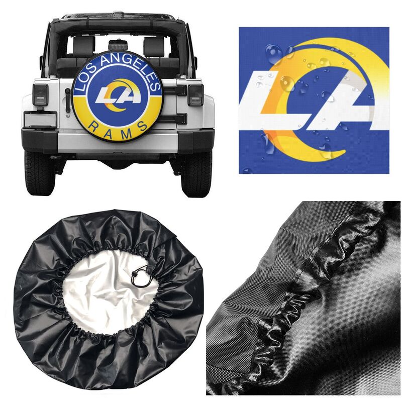 Los Angeles Rams Printed tire protection cover car spare tire dust protection covers