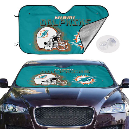 Miami Dolphins Printing Car windshield sunshades is suitable car front windshield sunshades