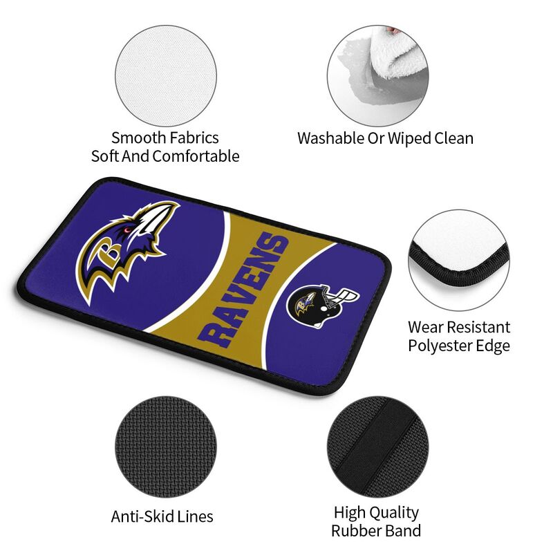 Baltimore Ravens Print car armrest box cushion armrest protective cover
