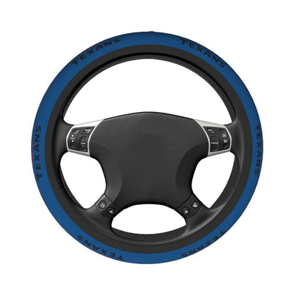 Houston Texans 3 Printed breathable elastic steering wheel cover anti slip cover