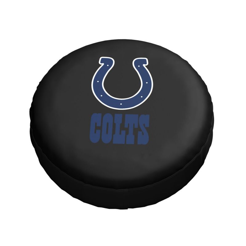 Indianapolis Colts 3 Car tire protective cover waterproof and dustproof tire cover