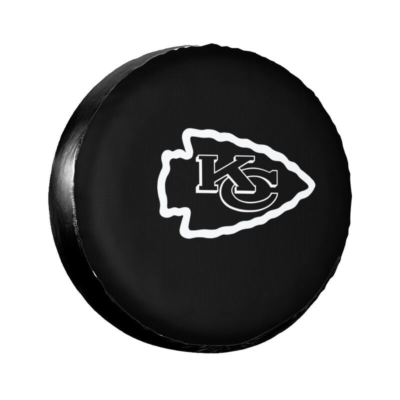 Kansas City Chiefs 3 Printing tire protection cover car sun protection tire protection covers