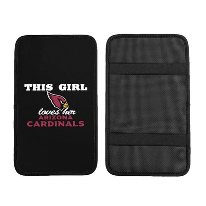 Arizona Cardinals Printing car center console pad car armrest protective cover