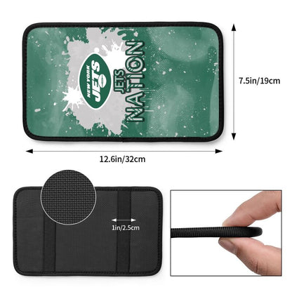 New York Jets print car center console armrest pad Car armrest box protective cover