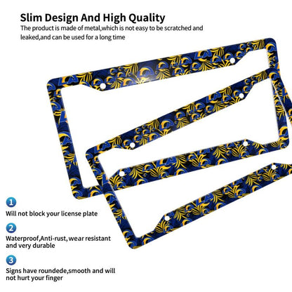 Los Angeles Rams Print Car license plate frame four hole license plate holder (one pair)